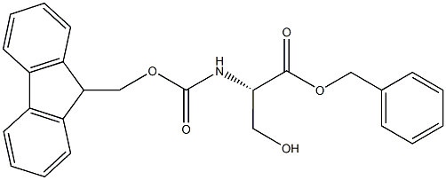 N-alpha-(9-Fluorenylmethyloxycarbonyl)-L-serine benzyl ester Struktur