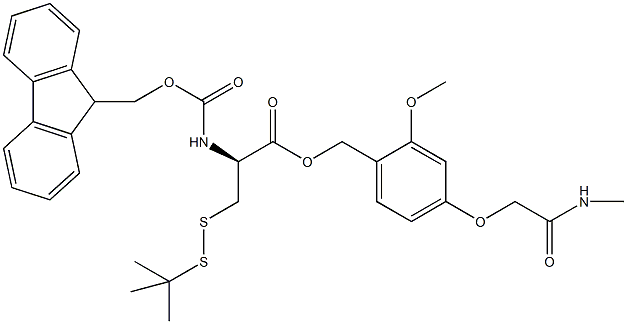 Fmoc-D-Cys(SS-tBu)-AC TG Struktur