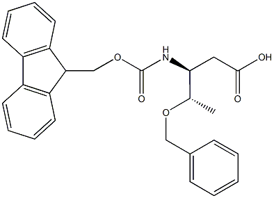 N-beta-(9-Fluorenylmethyloxycarbonyl)-O-t-butyl-L-homothreonine Struktur