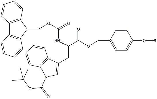 Fmoc-L-Trp(Boc)-Wang TG Struktur