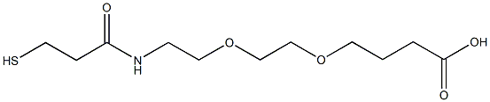 alpha-Thio-omega-carboxy poly(ethylene glycol) (PEG-MW 10.000 Dalton) Struktur