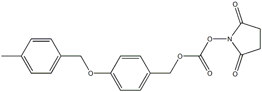 Succinimidyl carbonate benzyloxymethyl polystyrene (1% DVB, 100-200 mesh, 0.7-2.0 mmol Struktur