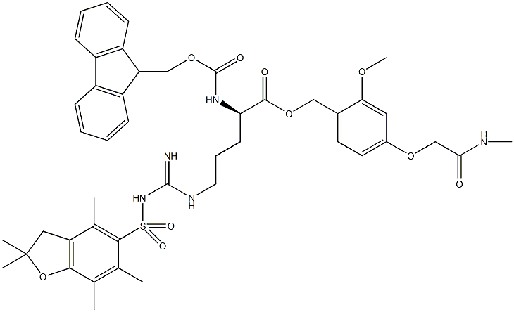 Fmoc-D-Arg(Pbf)-AC TG Struktur