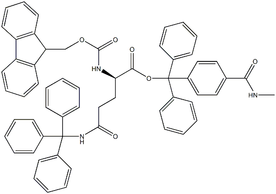 Fmoc-D-Gln(Trt)-Trt TG Struktur