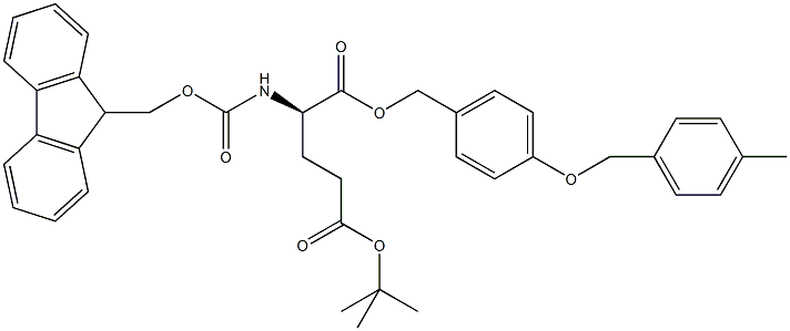 Fmoc-D-Glu(OBut)-Wang Resin (100-200mesh, 1% DVB) Struktur