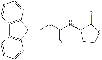 N-alpha-(9-Fluorenylmethyloxycarbonyl)-L-homoserine lactone Struktur