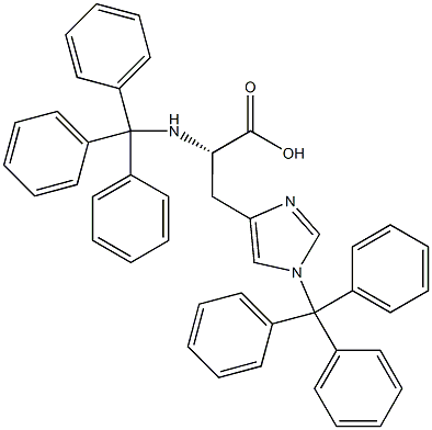 N-alpha-N-im-Bistrityl-L-histidine Struktur