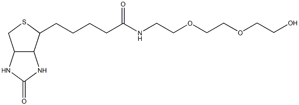 alpha-Biotin-omega-hydroxy poly(ethylene glycol) (PEG-MW 3.000 Dalton) Struktur