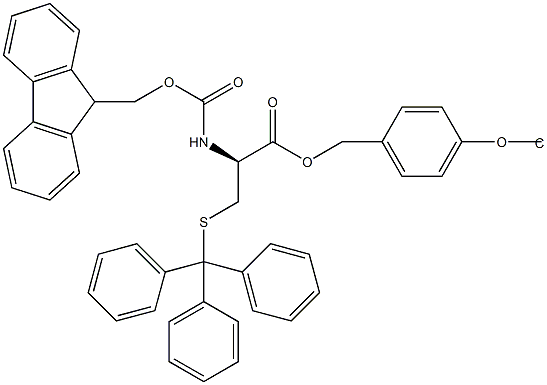 Fmoc-D-Cys(Trt)-Wang TG Struktur