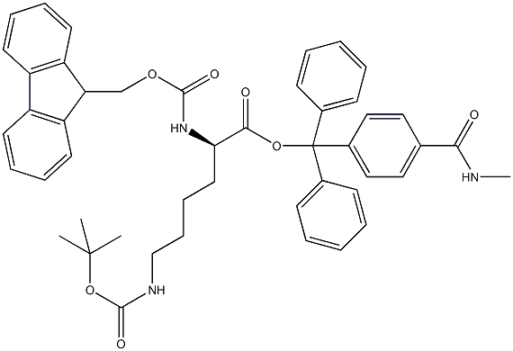 Fmoc-D-Lys(Boc)-Trt TG Struktur