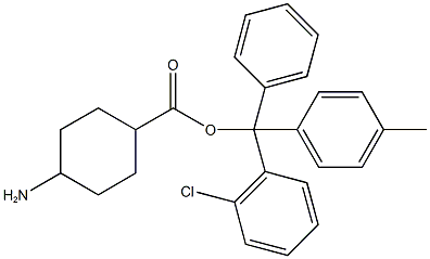 4-AMINOCYCLOHEXYL CARBOXYLIC ACID-2-CHLOROTRITYL RESIN Struktur