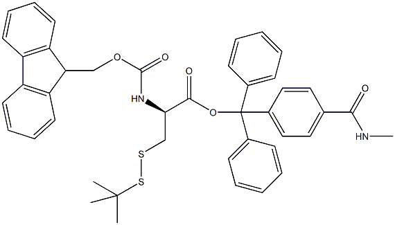 Fmoc-D-Cys(SS-tBu)-Trt TG Struktur