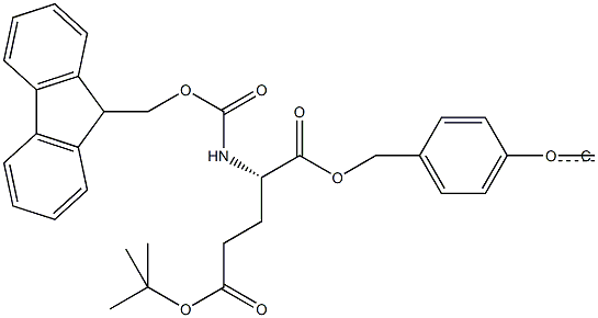 Fmoc-L-Glu(tBu)-Wang TG Struktur