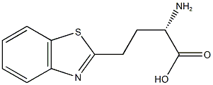 4-(2-benzothiazolyl)-L-2-aminobutyric acid Struktur