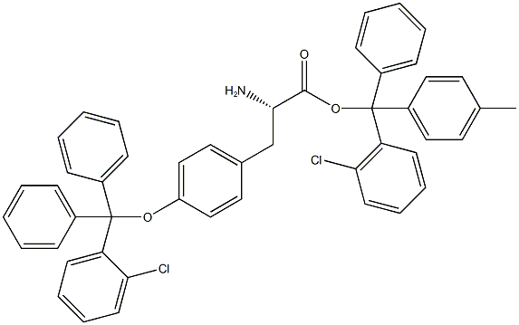 H-L-TYR(CLT)-2-CHLOROTRITYL RESIN Struktur