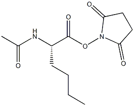 N-alpha-Acetyl-L-norleucine succinimidyl ester Struktur