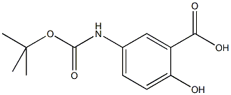 5-t-Butyloxycarbonylamino-salicyclic acid Struktur