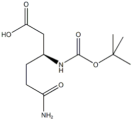 N-beta-(t-Butyloxycarbonyl)-L-Homoglutamine Struktur