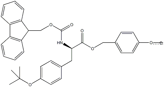 Fmoc-D-Tyr(tBu)-Wang TG Struktur