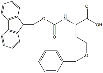 N-alpha-(9-Fluorenylmethyloxycarbonyl)-O-benzyl-L-homoserine Struktur