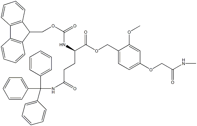 Fmoc-D-Gln(Trt)-AC TG Struktur