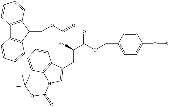 Fmoc-D-Trp(Boc)-Wang TG Struktur