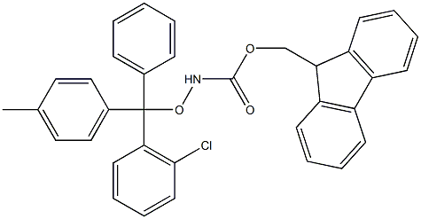 Fmoc-hydroxylamine-2-Chlorotrity Resin (1% DVB, 100-200 mesh, 0.7-1.5 mmol Struktur