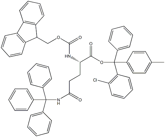 Fmoc-L-Gln(Trt)-2-chlorotrityl resin (100-200 mesh, > 0.5 mmol Struktur