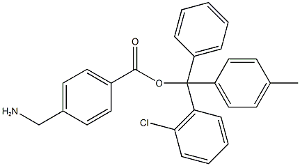 4-AMINOMETHYLBENZOIC ACID 2-CHLOROTRITYL RESIN Struktur