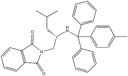 (S)-N-PHTHALOYL-1,2-DIAMINO-4-METHYL-PENTANE-TRITYL RESIN Struktur