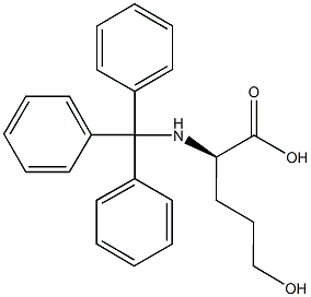 N-ALPHA-TRITYL-D-5-HYDROXYNORVALINE DIETHYLAMINE Struktur