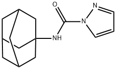 N-(1-adamantyl)pyrazole-1-carboxamide Struktur