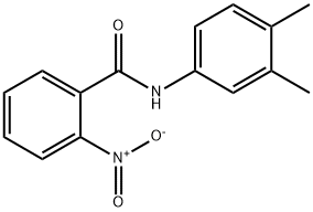 N-(3,4-dimethylphenyl)-2-nitrobenzamide Struktur