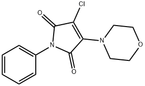 3-chloro-4-morpholin-4-yl-1-phenylpyrrole-2,5-dione Struktur