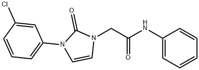 2-[3-(3-chlorophenyl)-2-oxoimidazol-1-yl]-N-phenylacetamide Struktur