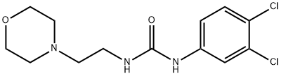 1-(3,4-dichlorophenyl)-3-(2-morpholin-4-ylethyl)urea Struktur