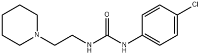 1-(4-chlorophenyl)-3-(2-piperidin-1-ylethyl)urea Struktur