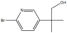 2-(6-Bromo-3-pyridinyl)-2-methyl-1-propanol Struktur