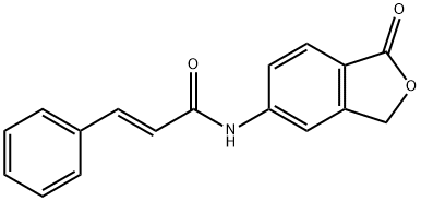 (E)-N-(1-oxo-3H-2-benzofuran-5-yl)-3-phenylprop-2-enamide Struktur