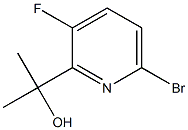 2-(6-Bromo-3-fluoro-pyridin-2-yl)-propan-2-ol Struktur