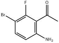 1-(6-Amino-3-bromo-2-fluoro-phenyl)-ethanone Struktur