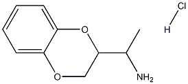 1-(2,3-dihydro-1,4-benzodioxin-3-yl)ethanamine hydrochloride Struktur