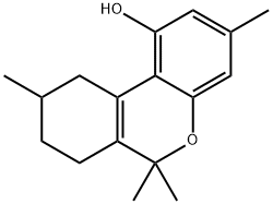 3,6,6,9-tetramethyl-7,8,9,10-tetrahydrobenzo[c]chromen-1-ol Struktur