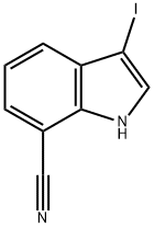 3-Iodo-1H-indole-7-carbonitrile Struktur