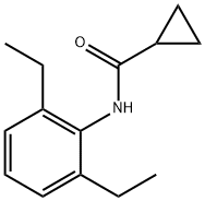 N-(2,6-diethylphenyl)cyclopropanecarboxamide Struktur