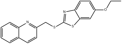 6-ethoxy-2-(quinolin-2-ylmethylsulfanyl)-1,3-benzothiazole Struktur