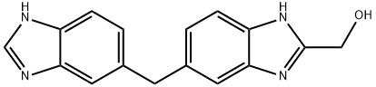 [6-[[2-(hydroxymethyl)-3H-benzimidazol-5-yl]methyl]-1H-benzimidazol-2-yl]methanol Struktur