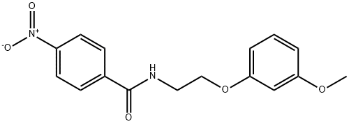 N-[2-(3-methoxyphenoxy)ethyl]-4-nitrobenzamide Struktur