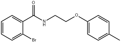 2-bromo-N-[2-(4-methylphenoxy)ethyl]benzamide Struktur