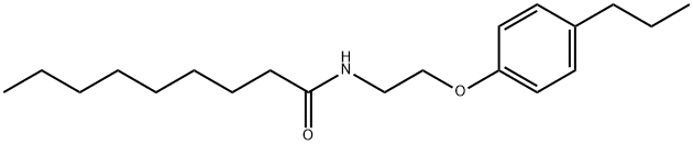 N-[2-(4-propylphenoxy)ethyl]nonanamide Struktur